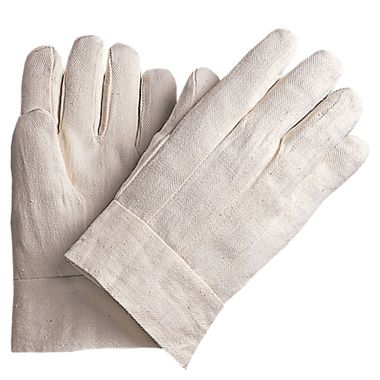 Cotton Canvas Gloves, Men's 8 oz. Band Top Cuff