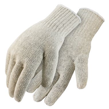 String Knit Gloves, Men's Cotton Blend