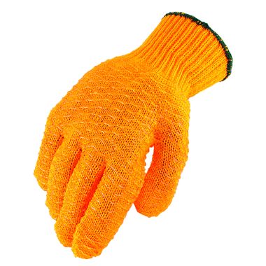 Tacky Grip Criss-Cross Coated String Knit Gloves