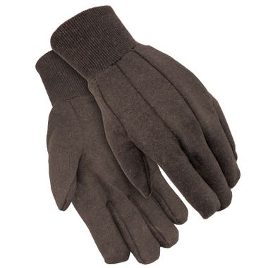 Brown Jersey Gloves, Men's 9 oz, Made in USA