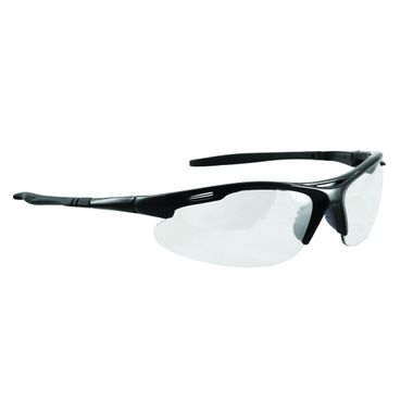 Slot Safety Glasses, Black Frame, Clear Lens