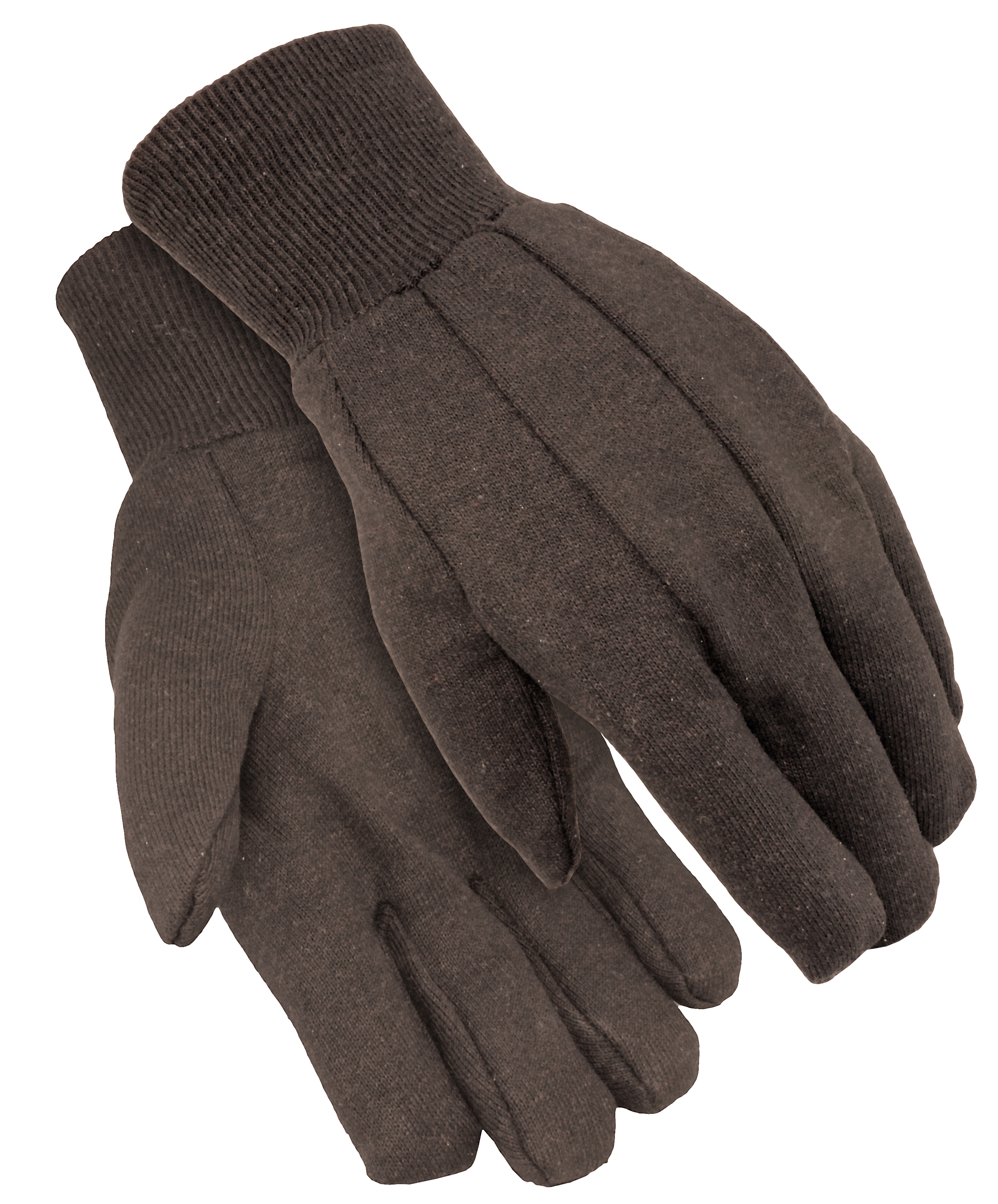 Brown Jersey Gloves, Ladies' 9 oz.