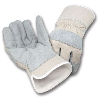 Leather Palm Gloves, Thermal Insulation, Safety Cuff
