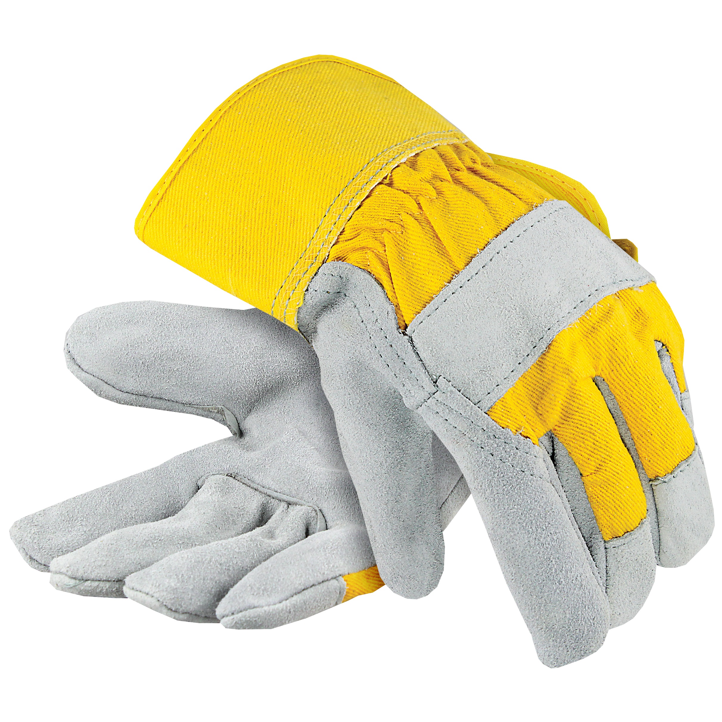 Premium Leather Palm Gloves with Safety Cuff