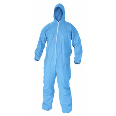 KC A65 Flame Resistant Disposable Coverall w/ Zipper Front, Elastic Wrists, Ankles & Hood