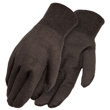 Reversible Brown Jersey Gloves, Men's 9 oz.