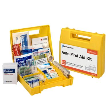 First Aid Only® FAO-340 Vehicle First Aid Kit, Plastic Case, 137 Pieces