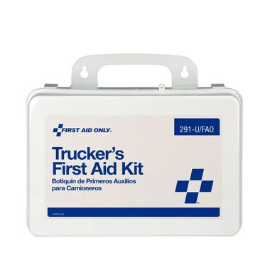 First Aid Only® 291-U/FAO 16 Unit Truckers First Aid Kit, Plastic Case