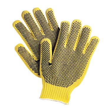 MCR 9366L Safety Cut Pro® Knit Gloves with PVC Dots, Made with DuPont™ Kevlar® Fibers, Men's