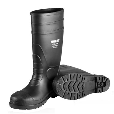 Tingley 31251 Pilot General Purpose PVC 15" Boots Steel Toe Cleated Outsole