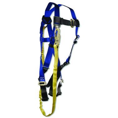 FallTech Contractor Harness / Looped Shock Absorbing Lanyard Combo