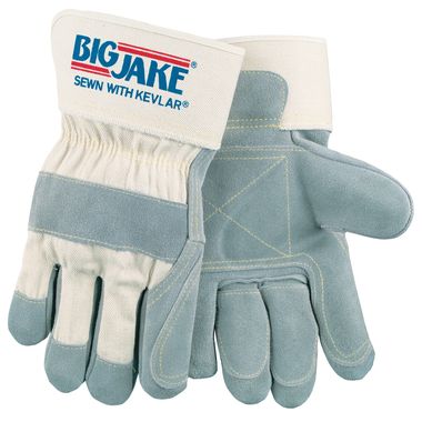 MCR 1715 Big Jake® Gloves Double Leather Palm Gloves w/ Safety Cuffs