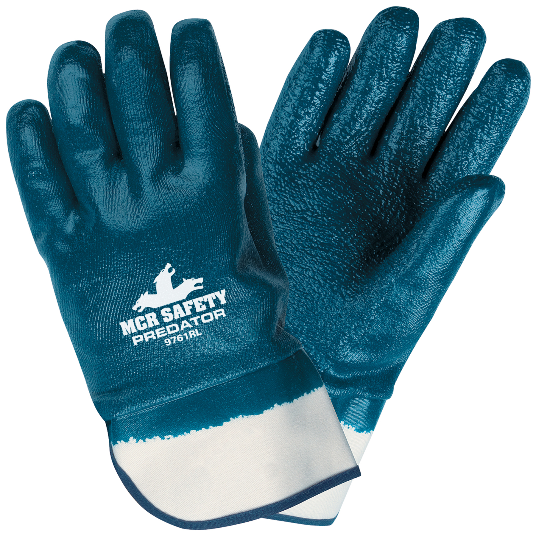 MCR 9761R Predator® Glove, Extra Rough Full Nitrile Coating, Safety Cuffs