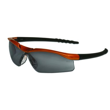 MCR DL210AF Dallas® Safety Glasses Nuclear Orange Frame, Gray Anti-Fog Lens
