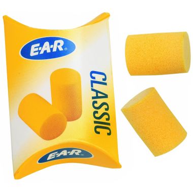3M™ E-A-R™ Classic™ Earplugs 310-1001, Uncorded, Pillow Pack, 200 Pairs/Box