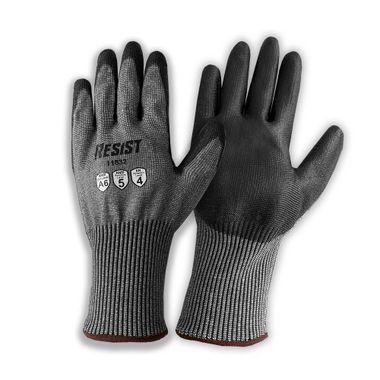 Galeton® RESIST™ ANSI A6 Cut Resistant 13 Gauge Knit Gloves with Polyurethane Palm Coating