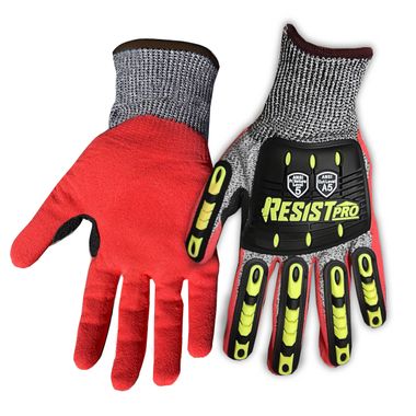 Galeton® Hi Viz RESIST™ PRO ANSI A5 Cut and Impact Resistant Knit Gloves