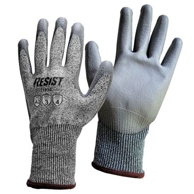 RESIST™ 15 Gauge Cut Resistant Polyurethane Palm Coated Gloves