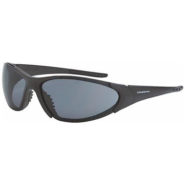 Crossfire® CORE™ Safety Glasses, Matte Black Frame, Smoke Lens