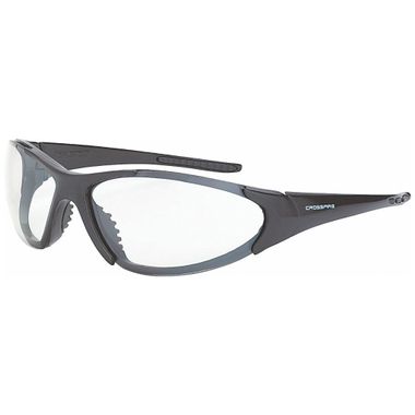 Crossfire® CORE™ Safety Glasses, Shiny Pearl Gray Frame, Clear Anti-Fog Lens
