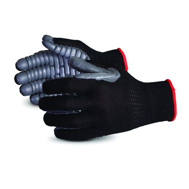 Superior Glove S10VIB Vibrastop Anti-Vibration Gloves, Black/Gray
