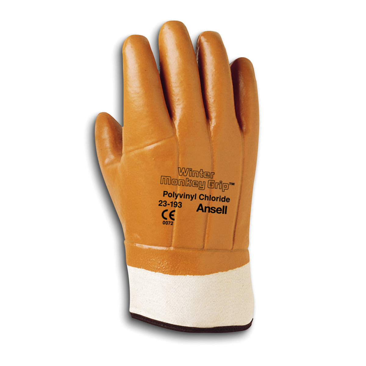 Ansell&reg; 23-193 Winter Monkey Grip Glove, Safety Cuff, 12 Pairs/Pkg