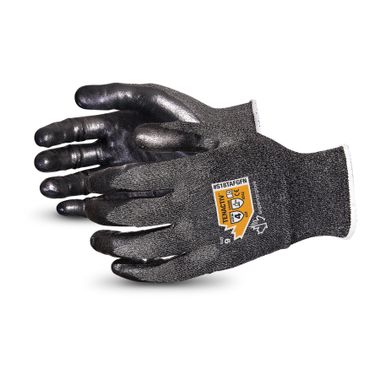 Superior S18TAFGFN TenActiv™ 18 Gauge A4 Cut Resistant Knit Gloves with Foam Nitrile Palms