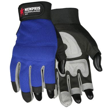 MCR Safety  Fasguard™ Two-Finger Mechanic's Gloves
