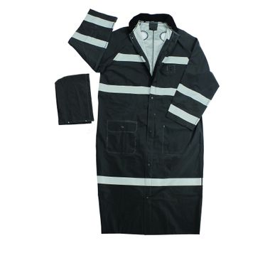 Repel Rainwear™ 0.35mm PVC/Polyester Reflective Raincoat, 60 Inch
