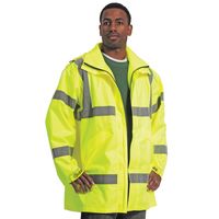 Galeton 7955-L-GR 7955 Repel Rainwear PVC On Nylon Flexible Rain Suit Green Large 
