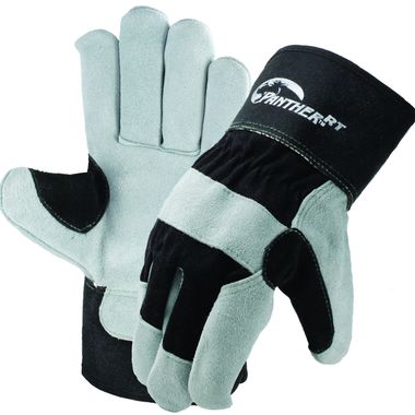 Panther™ RT Leather Palm Gloves with Reinforced Thumb, Safety Cuff