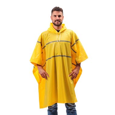 Repel Rainwear™ Reflective 0.20 mm PVC Rain Poncho