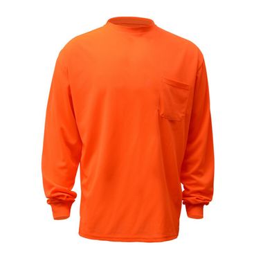 GSS Safety Moisture Wicking Polyester Birdseye Long Sleeve T-Shirt