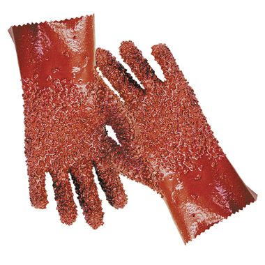 Wells Lamont PR4112L Jomac® PERM-RUFF PVC Gloves, 12 Inch Gauntlet