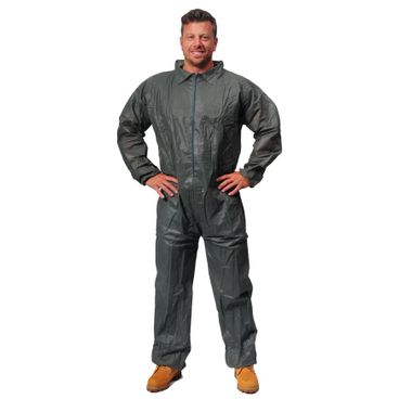 Safe N' Clean™ Gray Economy Disposable Coveralls, Open Wrists & Ankles, Gray, Case of 25