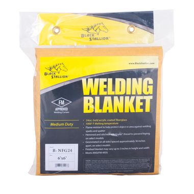 Black Stallion® B-NFG24
24 oz. Acrylic Coated Fiberglass Welding Blanket, 6' x 6'