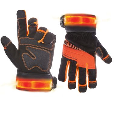 CLC® L145 Safety Viz Pro Gloves, Lighted Safety Cuffs, Touch Screen Fingertips
