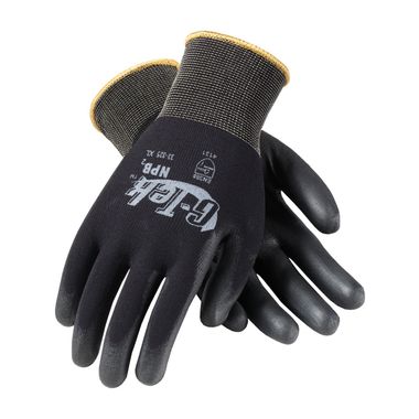 PIP 33-325 G-Tek® GP™ Nylon Knit Glove, Extra Thick PU Coated Palm & Fingers