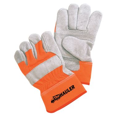 The Hauler Double Leather Palm Glove, Safety Cuff, Size XL