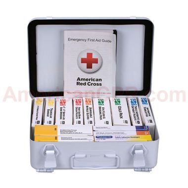 First Aid Only® 90568, 25 Person Unitized Metal First Aid Kit, ANSI Compliant