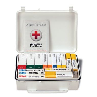 First Aid Only® 90569, 25 Person ANSI Compliant Plastic First Aid Kit, Weatherproof