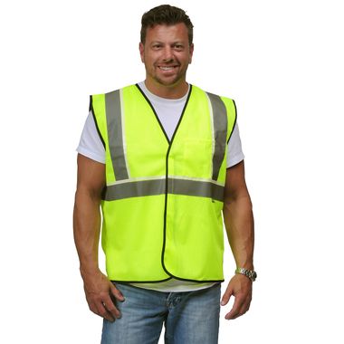 VizLite® DT A200 Alpha Work Wear ANSI Class 2 Classic Vest, Glows in the Dark