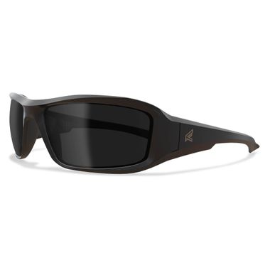 Edge® XB136 Brazeau Torque Safety Glasses, Black/Red Frame, Smoke Lens