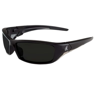 Edge® SR116 Reclus Safety Glasses, Black/Silver Frame, Smoke Lens