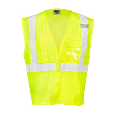 M. L. Kishigo® High Visibility Vest With Clear ID Holder, Class 2 Vest