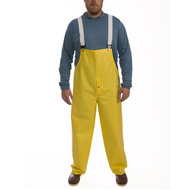 Tingley O31107 Webdri® 26 Mil PVC/Polyester  Rain Overalls, Snap Fly Front