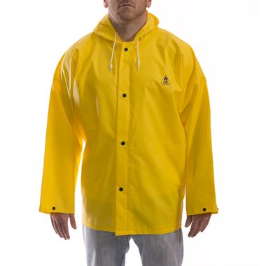 Tingley J56107 Durascrim® 10.5 Mil PVC/Polyester Rain Jacket, Attached Hood