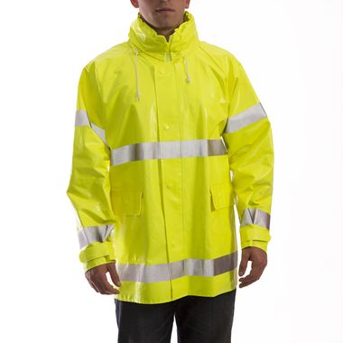 Tingley Comfort-Brite® .35mm PVC/Polyester Flame Resistant Class 3 Rain Jacket