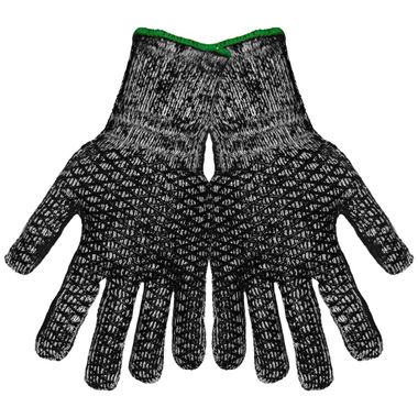 Honeycomb Patterned PVC Coated, Heavy-Weight Brushed Acrylic/Terry Gloves