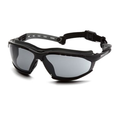 Pyramex® GB9420STM Isotope Safety Glasses, Gray H2MAX Anti-Fog Lens